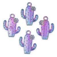 Zinc Alloy Pendants Opuntia Stricta colorful plated vintage nickel lead & cadmium free Sold By PC