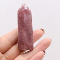 Strawberry Quartz Point- Dekoration, Rosa, 25-30x60-70mm, verkauft von PC