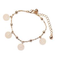 Pulseras de latón, metal, chapado, diferentes estilos para la opción & para mujer & hueco, libre de níquel, plomo & cadmio, longitud aproximado 9.4 Inch, Vendido por UD