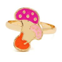 Zinc Alloy Open Finger Ring, plated, mode sieraden & voor vrouw & glazuur, 12x15mm, Verkocht door PC