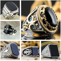 Zinc Alloy fingerring, mode smykker & Unisex & med cubic zirconia, flere farver til valg, 10pc'er/Lot, Solgt af Lot