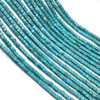 Synthetische Turquoise Kraal, Square, DIY & verschillende grootte voor keus, blauw, Per verkocht Ca 15.7 inch Strand