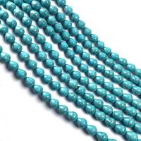 Syntetický Turquoise Korálek, Slza, DIY & různé velikosti pro výběr, smíšené barvy, Prodáno za Cca 14.7 inch Strand