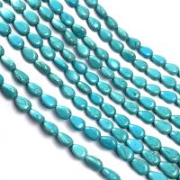 Syntetický Turquoise Korálek, Slza, DIY & různé velikosti pro výběr, modrý, Prodáno za Cca 15.7 inch Strand