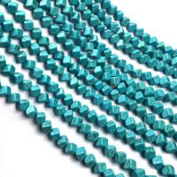 Χάντρες Turquoise, Συνθετικό Τυρκουάζ, Ρόμβος, DIY & διαφορετικό μέγεθος για την επιλογή, μπλε, Sold Per Περίπου 15 inch Strand