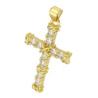 Cubic Zirconia Micro Pave Brass Pendant Flat Round gold color plated micro pave cubic zirconia Approx 3mm Sold By Lot