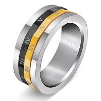 Stainless Steel Finger Ring plated fashion jewelry & for man Sold By PC