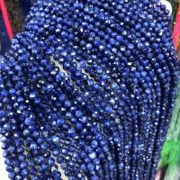 Sodalite Pärlor, Natursten, Rund, DIY & fasetterad, blå, 4mm, Såld Per Ca 15 inch Strand