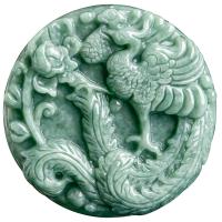 Jadeite Pendant Carved green Sold By PC