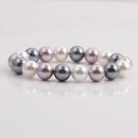 Shell Pearl pulseira, joias de moda, Mais cores pare escolha, 10mm, vendido para 7.5 inchaltura Strand