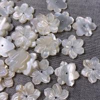 Prirodni White Shell perle, Bijela Shell, Cvijet, možete DIY, bijel, 15mm, Prodano By PC