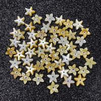 Naturlige gule Shell Perler, Gul Shell, Flower, du kan DIY, gul, 10mm, Solgt af PC