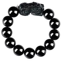 Jadeite Bracelet Mythical Wild Animal Unisex black Length Approx 7.09 Inch Sold By PC