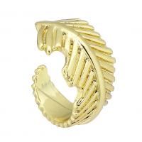 ottone Anelli Cuff, gioielli di moda & per la donna, dorato, 8x12x12mm, 10PC/lotto, Venduto da lotto