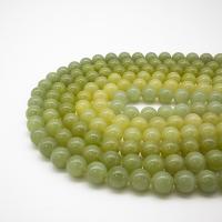 Hetian Jade goutte, Rond, poli, DIY, vert, 10mm, Environ 37PC/brin, Vendu par Environ 14.5 pouce brin