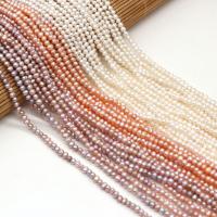 Brambor pěstované sladkovodní perle, Sladkovodní Pearl, DIY, více barev na výběr, 3-3.5mm, Prodáno za Cca 15 inch Strand