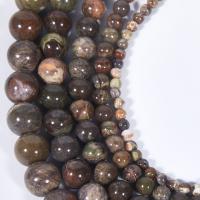 Ocean Agate Bead, Runde, poleret, du kan DIY & forskellig størrelse for valg, blandede farver, Solgt Per Ca. 14.1 inch Strand