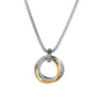 Collier de bijoux en acier inoxydable, beignet, Placage, chaîne ovale & pour femme & creux, plus de couleurs à choisir, 32mm, Longueur Environ 23.6 pouce, Vendu par PC