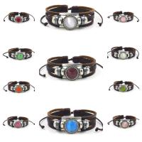 Cats Eye Armband, Zink Alloy, med PU & Cats Eye, Unisex, fler färger för val, 180mm, Säljs av PC