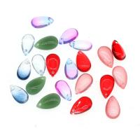 Glas Hanger, Traan, meer kleuren voor de keuze, 14x8x5mm, 150pC's/Bag, Verkocht door Bag