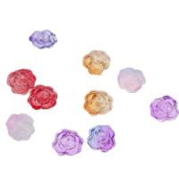 ファッション的ガラスビーズ, ガラス, 花形, DIY, 無色, 13x13x5mm, 1000パソコン/バッグ, 売り手 バッグ