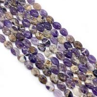 Natuurlijke Amethyst kralen, Amethist, Rond plat, DIY, purper, 13x18mm, Per verkocht 38 cm Strand