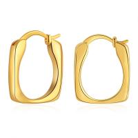 Orecchini cerchietti Hoop ottone, laccato oro 18K, gioielli di moda & per la donna, dorato, 21x19mm, Venduto da coppia