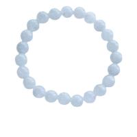 Moonstone bracelet, Rond, poli, DIY & normes différentes pour le choix & pour femme, blanc, Vendu par 18 cm brin