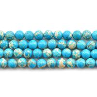 Dojam Jasper Perla, Krug, možete DIY & različite veličine za izbor, Prodano Per Približno 38-40 cm Strand