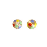 Handgemaakte Lampwork Beads, Ronde, DIY, gemengde kleuren, 12x12mm, Verkocht door PC