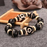 Achat Schmuck Armband, geschnitzt, unisex, gemischte Farben, 15mm, Länge 20 cm, verkauft von PC