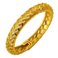 Messing Bangle, voor vrouw, gouden, 60mm, Lengte 20 cm, Verkocht door PC