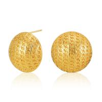 Pendientes de Perno en Latón, metal, 18K chapado en oro, Joyería & para mujer, dorado, 21mm, Vendido por Par