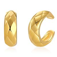 Messing oorbelknoppen, 18K vergulde, mode sieraden & voor vrouw, gouden, 14mm, Verkocht door pair