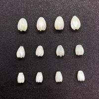 Natural White Shell Kralen, Tulip, Gesneden, DIY & verschillende grootte voor keus, wit, Verkocht door PC