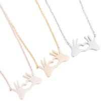 Stainless Steel Jewelry Necklace high quality plated fashion jewelry & for woman Length 45 cm Sold By PC