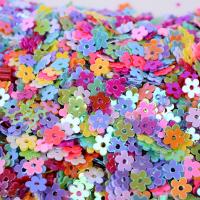 Kunststof pailletten, PVC-plastic, met Crystal Mud, Plum Blossom, DIY, meer kleuren voor de keuze, 5mm, 500G/Bag, Verkocht door Bag