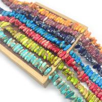 Indruk Jasper Kraal, DIY, meer kleuren voor de keuze, 4x10-5x13mm, Per verkocht 14.96 inch Strand