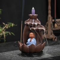 Backflow Incense Burner Purple Clay handmade for home and office & durable Sold By PC