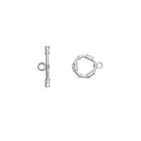 Sterling Silver Toggle Clasp, 925 Sterling Silver, DIY, 10.8x8.8mm, 2x14.3mm, 3mm, Díolta De réir Socraigh