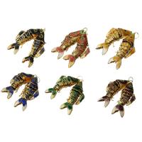 Pendenti perline in cloisonne, Inciso, inviato casualmente & misto, Colore casuale, 45mm, Foro:Appross. 6mm, 5PC/lotto, Venduto da lotto