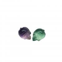 fluorite pendente, Tartaruga, Inciso, non forato, colori misti, 17x13x10mm, Venduto da PC