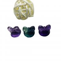 fluorite pendente, Inciso, non forato, colori misti, 15x13x13mm, Venduto da PC