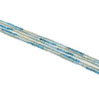 apatieten Kraal, Ronde, natuurlijk, gefacetteerde, gemengde kleuren, 2mm, Per verkocht Ca 39 cm Strand