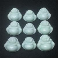 jade Pendentif, bouddha, gravé, vert, 25x33.7x12.5-38x39x12mm, Vendu par PC