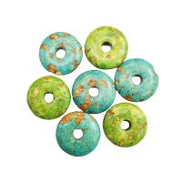 Turquoise Hanger, Natuurlijke Turquoise, Donut, uniseks, meer kleuren voor de keuze, 7x30mm, Ca 10pC's/Bag, Verkocht door Bag