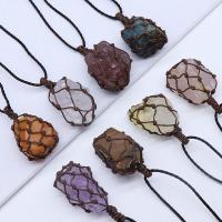 Gemstone Pendants Jewelry Natural Stone irregular & Unisex 18-25mmx24-36mm Sold By PC