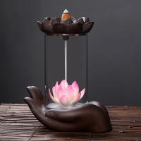 Backflow Incense Burner Purple Clay handmade for home and office & durable Sold By PC