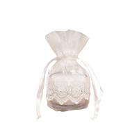 Etamine Drawstring Bag transparent white Sold By PC