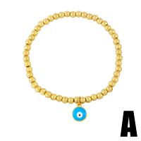 Messing Armbanden, gold plated, mode sieraden & glazuur, meer kleuren voor de keuze, nikkel, lood en cadmium vrij, 15x13mm, Lengte 6.3 inch, Verkocht door PC